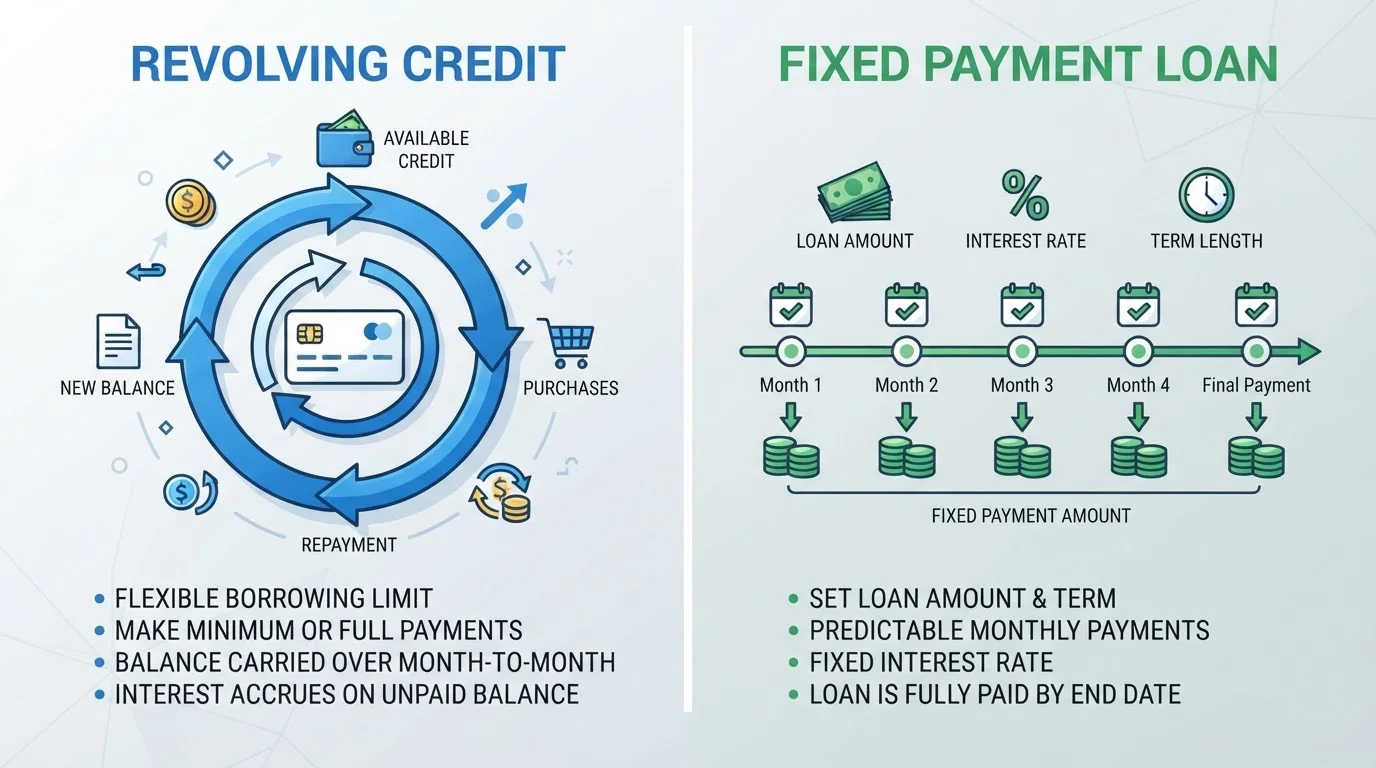 Revolving Credit vs. Installment Loans: Key Differences Every Borrower Should Know