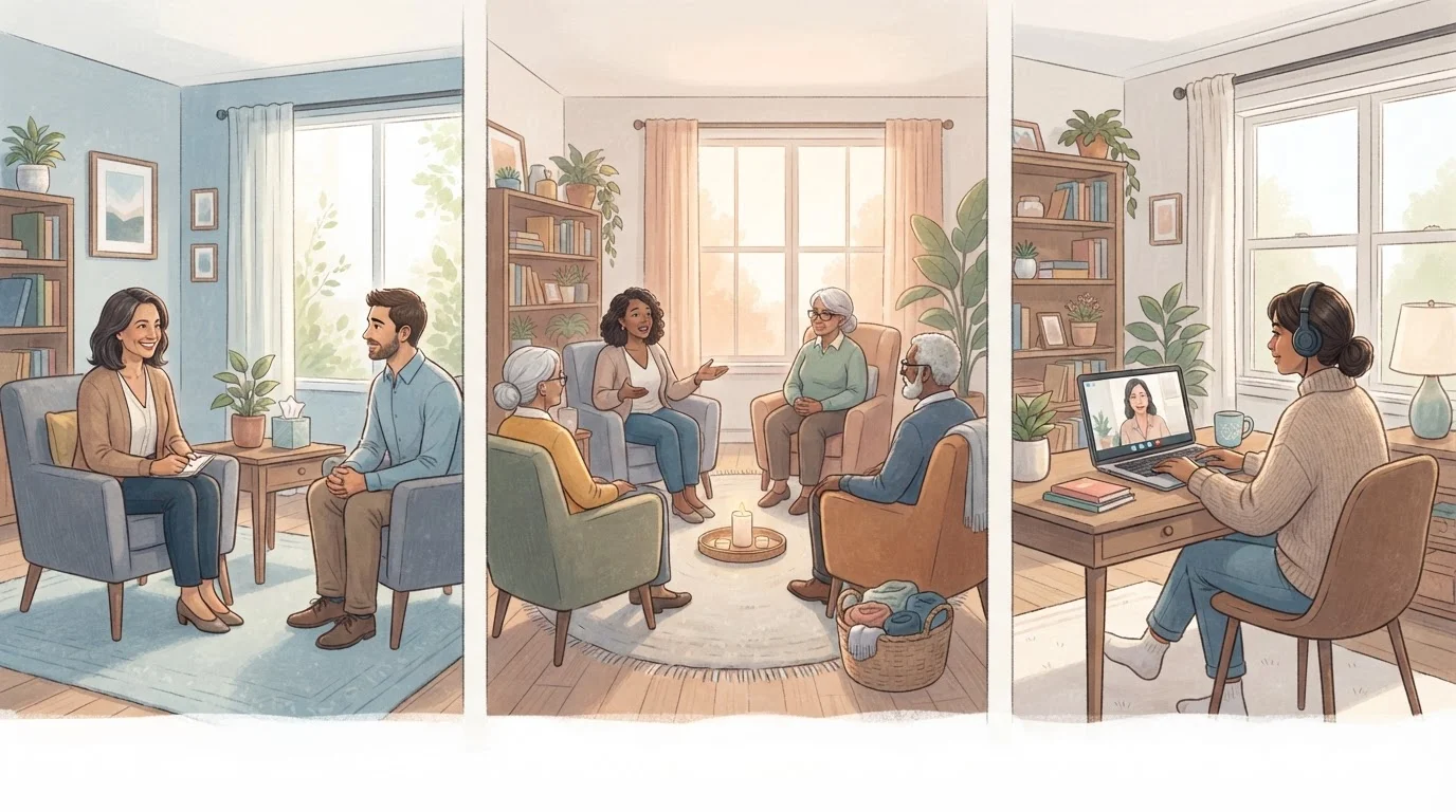 Therapy Formats Explained: Individual, Group, and Online Sessions Compared