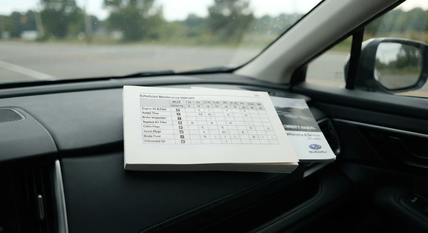 Understanding Your Owner's Manual Maintenance Schedule